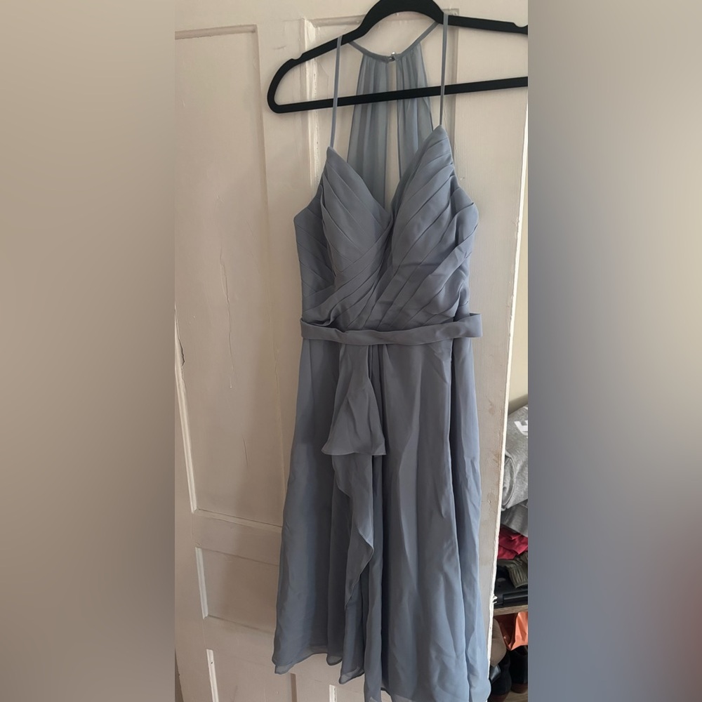 Azazie Strapless Dress in Soft Blue